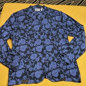 Chico's shear Oriental style blouse